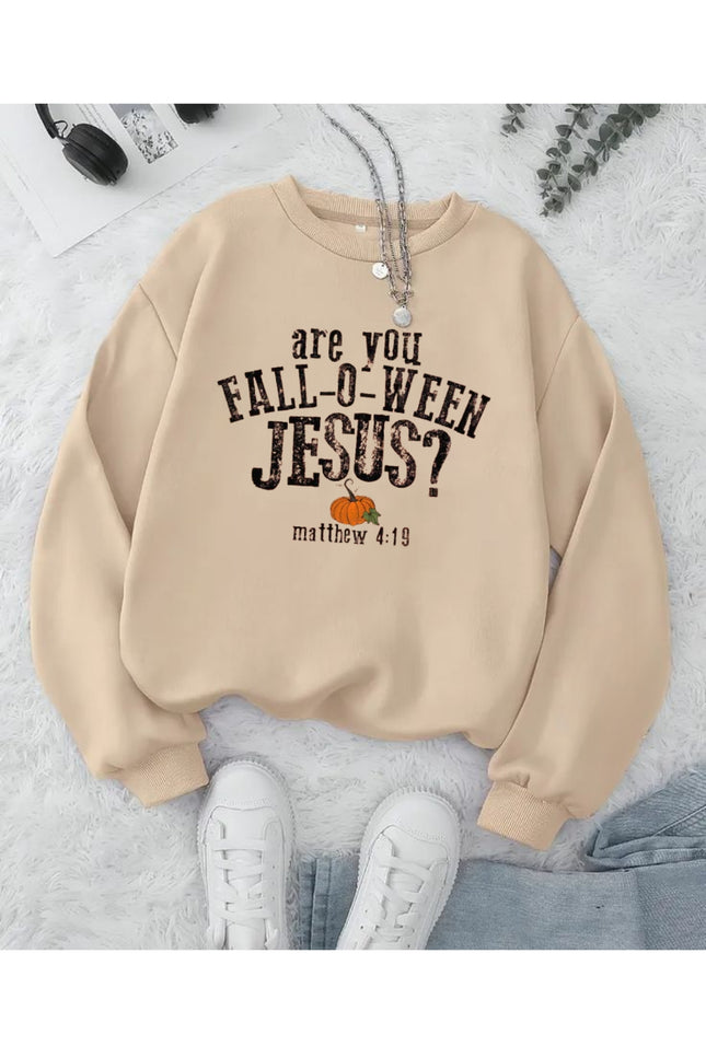 Christian Fall-O-Ween Sweatshirt – Are You Following Jesus Matthew 4:19 Pumpkin Pullover