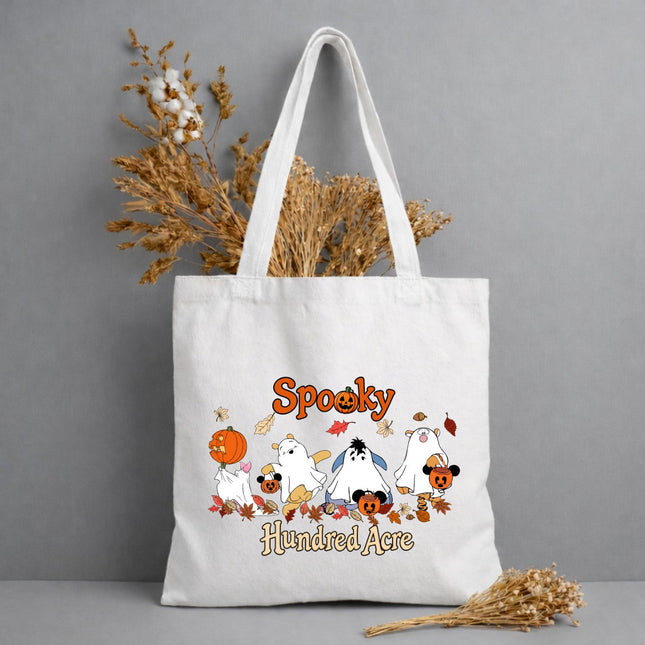 Spooky Hundred Arce Halloween Tote Bag