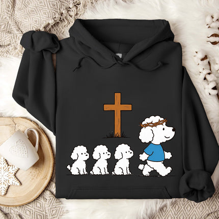 Marching in Faith Dogs Cute Gildan Hoodie