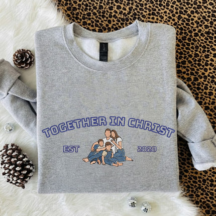 Together In Christ Embroidered Sweatshirt