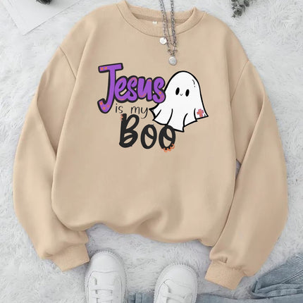 Jesus Is My Boo Sweatshirt - Funny Faith Graphic Crewneck