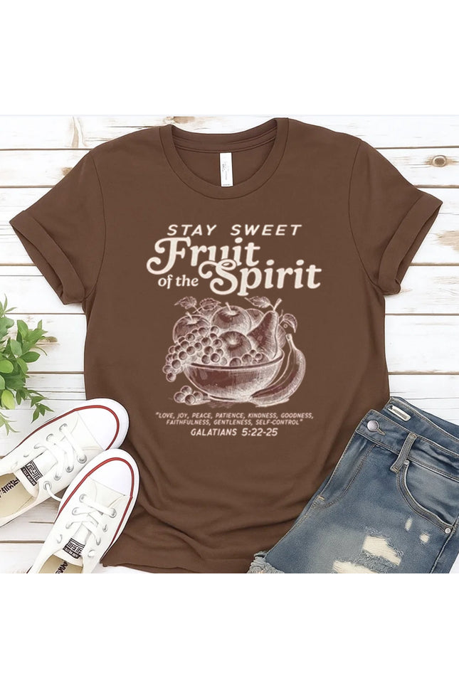 Comfort Color “Stay Sweet, Fruit of the Spirit” Christian T-shirt