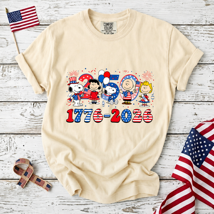 Comfort Colors America 250 Years 1776-2026 Patriotic Friends Party T-Shirt