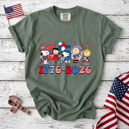 Comfort Colors America 250 Years 1776-2026 Patriotic Friends Party T-Shirt