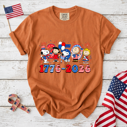 Comfort Colors America 250 Years 1776-2026 Patriotic Friends Party T-Shirt