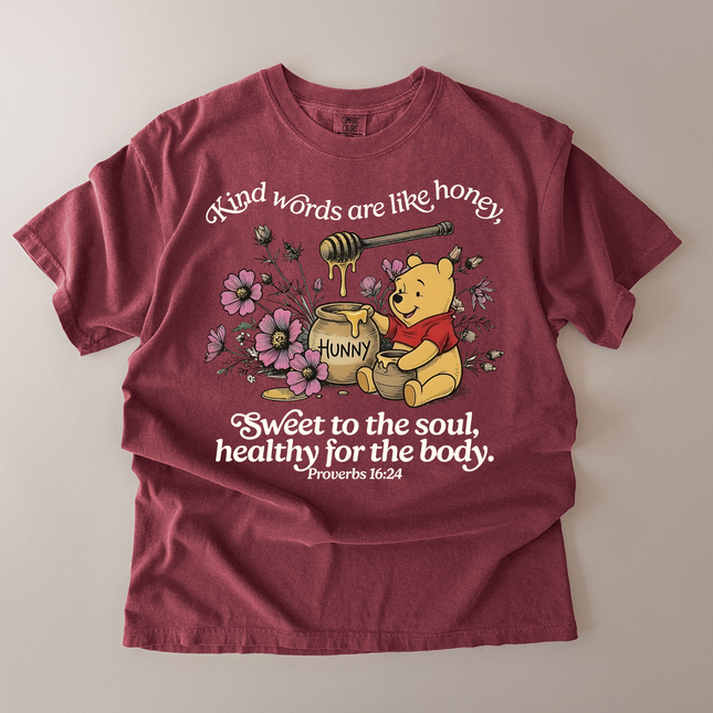 Comfort Colors Kind Words Are Like Honey T-Shirt