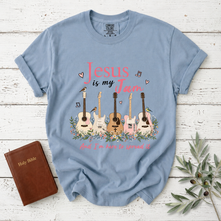 Comfort Colors Jesus Is My Jam Guitars T-Shirt