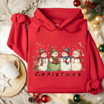 Christmas with Snowmans Hoodie