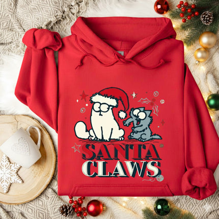 Santa Claws Cat Christmas Hoodie