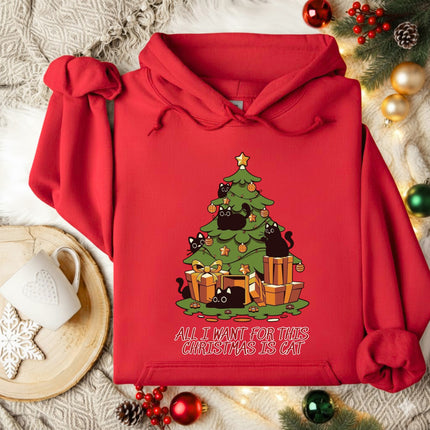 All I want for this Christmas is Cat Christmas Hoodie