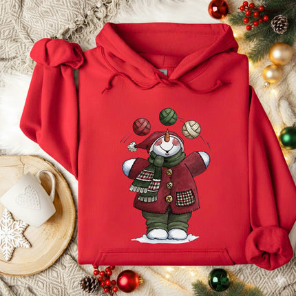 Juggling Yarn Ball Christmas Hoodie