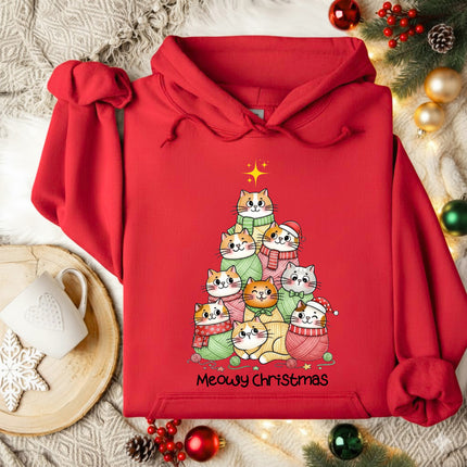 Meowy Christmas Hoodie