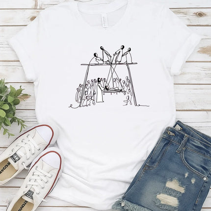 Comfort Color Jesus healing the paralytic T-Shirt
