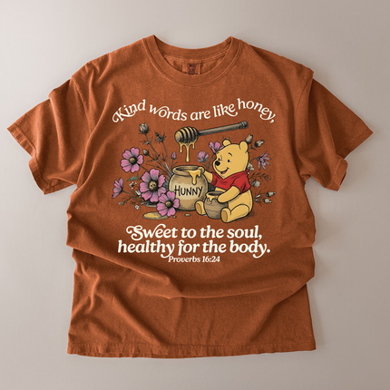 Comfort Colors Kind Words Are Like Honey T-Shirt