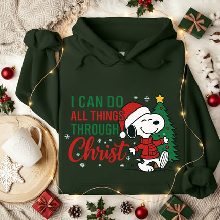 I Can Do All Things Through Christ Snoopy Hoodie