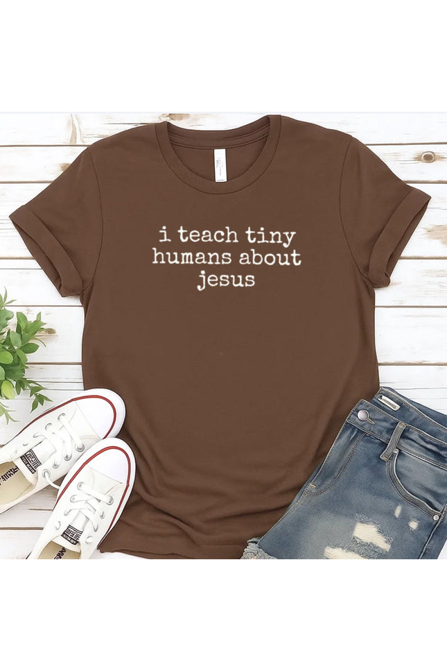 Comfort Color “I teach tiny humans about Jesus." Christian T-Shirt