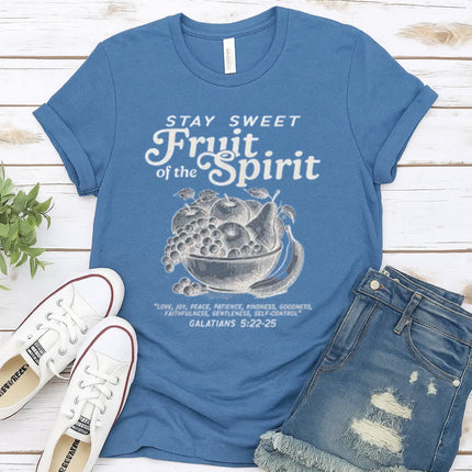 Comfort Color “Stay Sweet, Fruit of the Spirit” Christian T-shirt