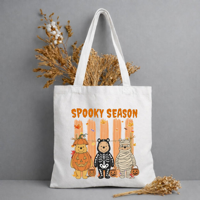Spooky Season Winnie The Pooh Costume Tote Bag