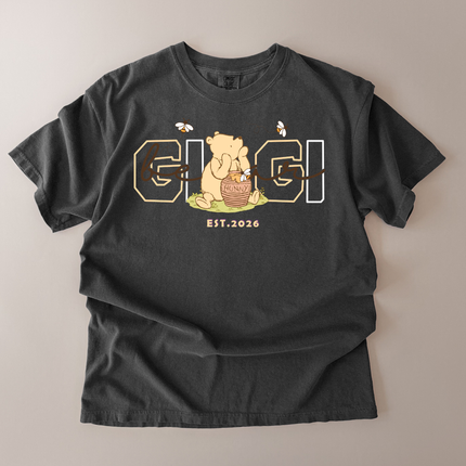 Comfort Colors Gigi EST. Brown Bear T-Shirt