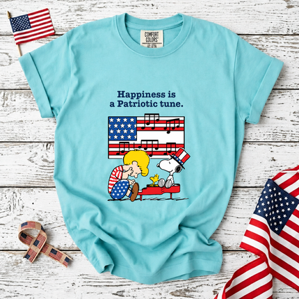 Comfort Colors Happiness is a Patriotic Tune Music Lover T-Shirt