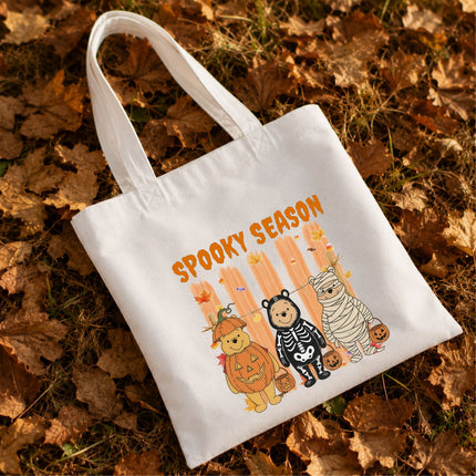 Spooky Season Winnie The Pooh Costume Tote Bag