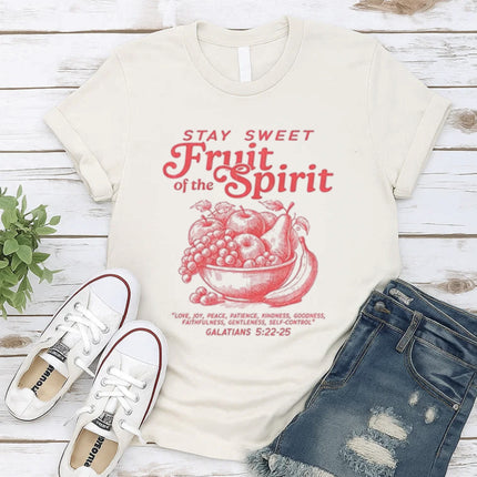 Comfort Color “Stay Sweet, Fruit of the Spirit” Christian T-shirt
