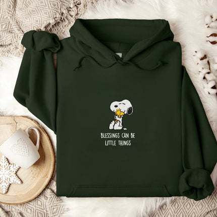 Blessings Can Be Little Things Embroidered Hoodie