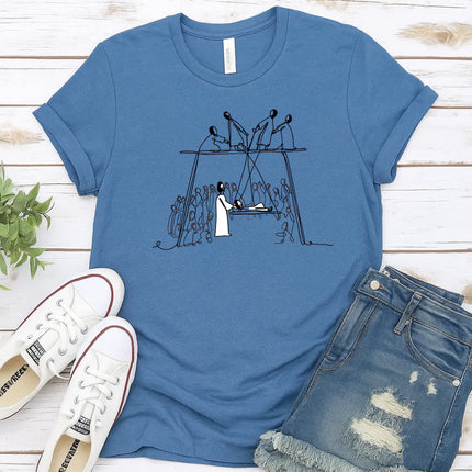 Comfort Color Jesus healing the paralytic T-Shirt