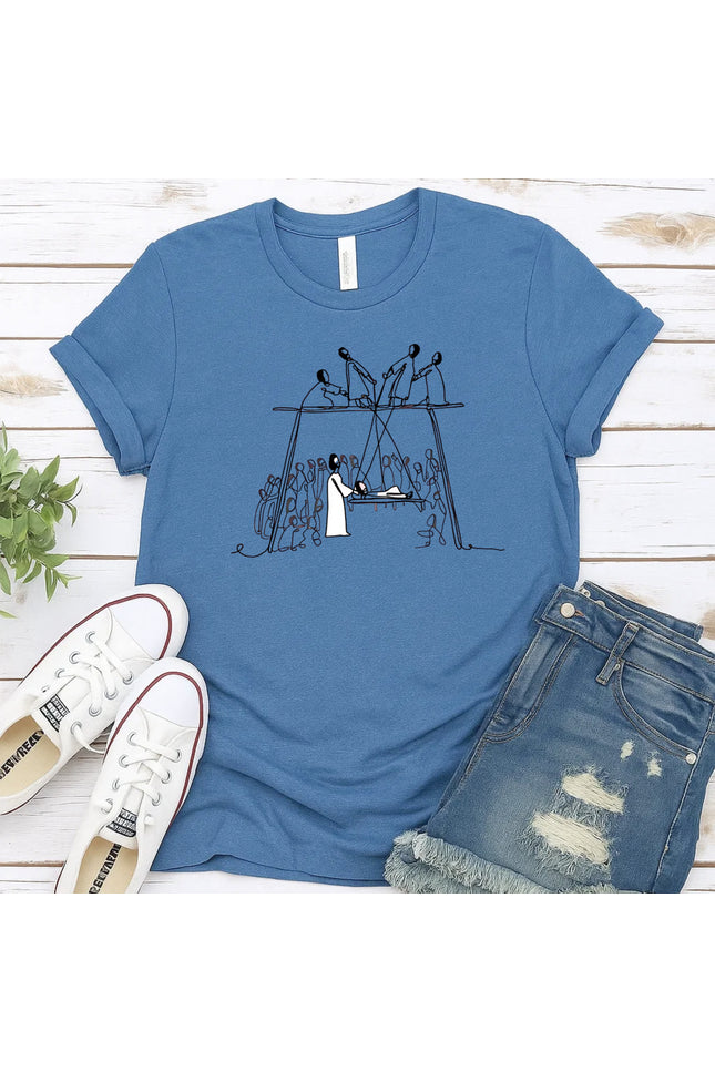 Comfort Color Jesus healing the paralytic T-Shirt