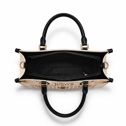 Fall for Jesus He Never Leaves Leather Handbag