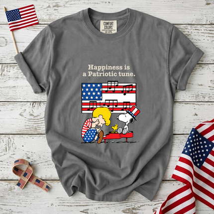 Comfort Colors Happiness is a Patriotic Tune Music Lover T-Shirt