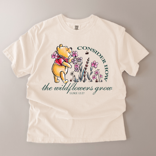 Comfort Colors Consider How The Wildflowers Grow T-Shirt