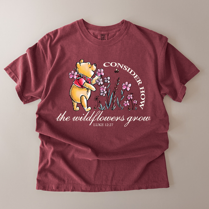 Comfort Colors Consider How The Wildflowers Grow T-Shirt