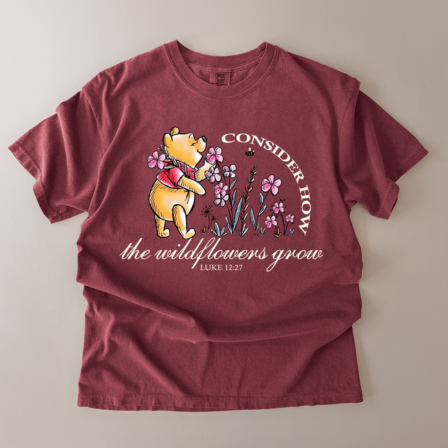 Comfort Colors Consider How The Wildflowers Grow T-Shirt