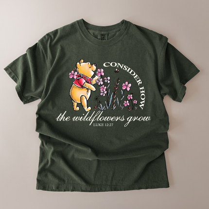 Comfort Colors Consider How The Wildflowers Grow T-Shirt