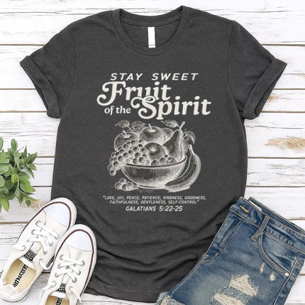 Comfort Color “Stay Sweet, Fruit of the Spirit” Christian T-shirt