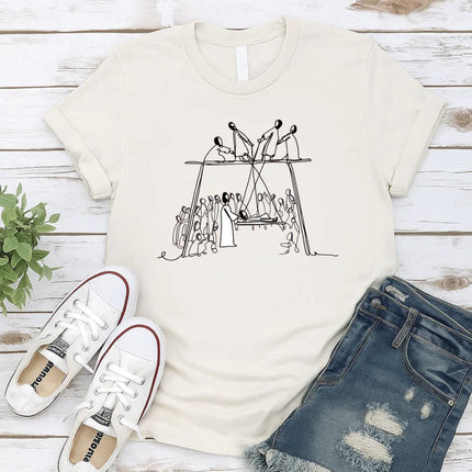 Comfort Color Jesus healing the paralytic T-Shirt