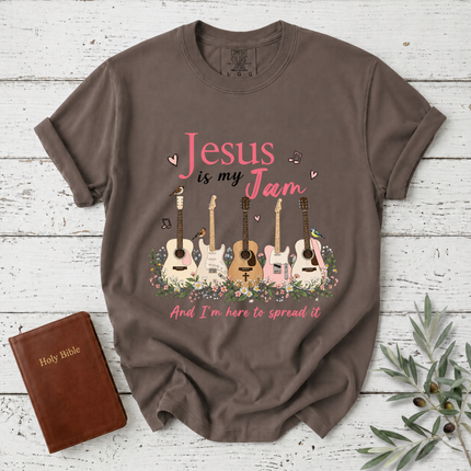 Comfort Colors Jesus Is My Jam Guitars T-Shirt