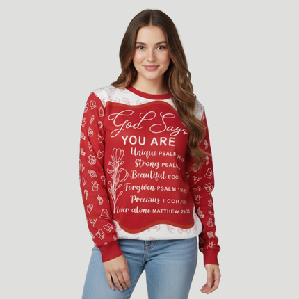 God says You are Christmas 3D Sweater