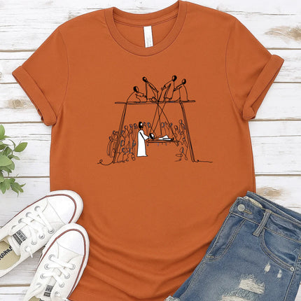 Comfort Color Jesus healing the paralytic T-Shirt