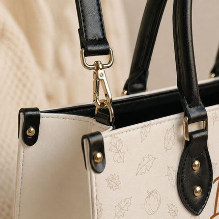 I Will Praise Him in Every Season Leather Handbag