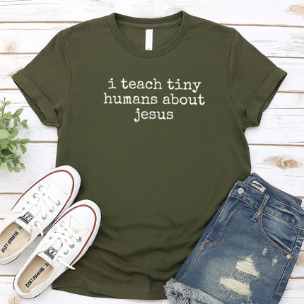 Comfort Color “I teach tiny humans about Jesus." Christian T-Shirt