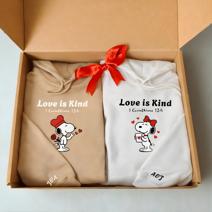 Love is Kind Hoodie - Snoopy