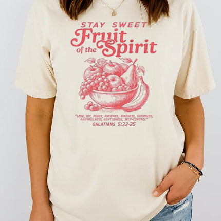 Comfort Color “Stay Sweet, Fruit of the Spirit” Christian T-shirt
