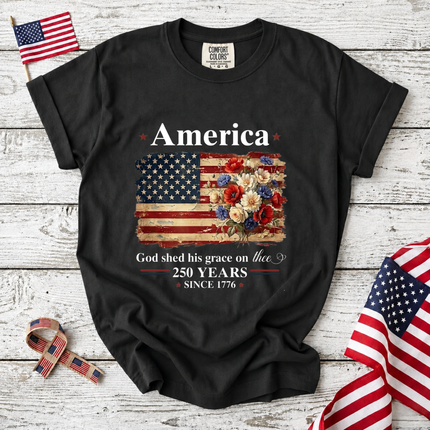 Comfort Colors America God Shed His Grace On Thee T-Shirt