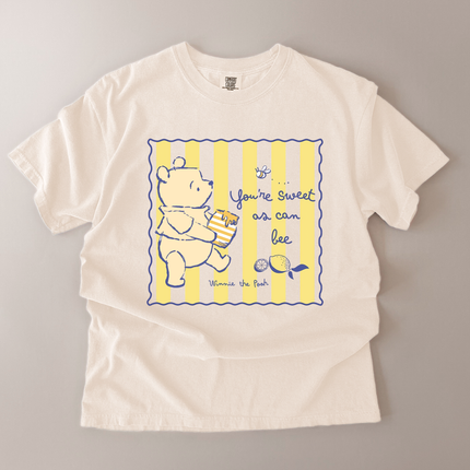 Comfort Colors You're Sweet As Can Bee Pooh T-Shirt