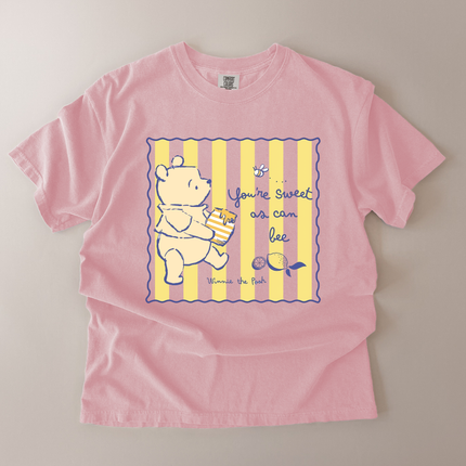 Comfort Colors You're Sweet As Can Bee Pooh T-Shirt