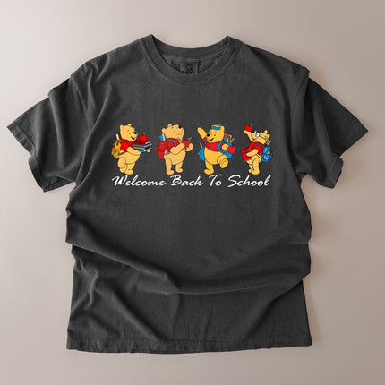 Comfort Colors Cute Pooh Welcome Back to School T-shirt