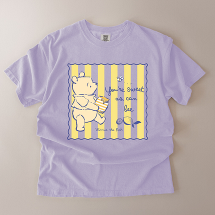 Comfort Colors You're Sweet As Can Bee Pooh T-Shirt