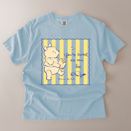 Comfort Colors You're Sweet As Can Bee Pooh T-Shirt